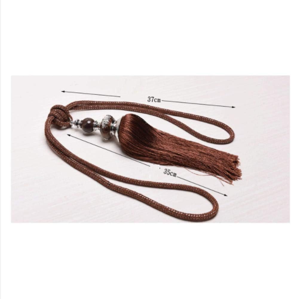 Curtain tie Backs,Curtain holdbacks, Tieback Tassel Curtains 2Pcs Black Curtain Hanging Ball Curtains Tassels Curtain Tiebacks Bandages Brushes Curtain Accessories/7 (Color : 7)