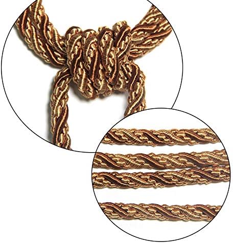 2Pcs Curtain Tiebacks Tassel Tie-Backs, Elegant Curtain Tie Backs Holdbacks for Decor-Light Coffee