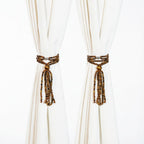 Magnetic Curtain Tiebacks,2 Pack Colorful Agate Tassel Curtain Drapery Holdbacks, Boho Curtain Ties for Home Office Decorative (Indian Agate)