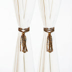 Magnetic Curtain Tiebacks,2 Pack Colorful Agate Tassel Curtain Drapery Holdbacks, Boho Curtain Ties for Home Office Decorative (Indian Agate)