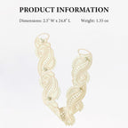 2 Pcs Lace Curtain Tiebacks, Handcrafted Embroidered Curtain Holdbacks for Elegant Home Decor, Romantic French Style Curtain Holders for Living Room or Bedroom (Champagne)
