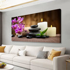 Earthy Texture Picture Print Canvas Wall Art Living Room Dining Room Office Study Bedroom Wall Decor Earthy Texture Landscape Abstract Wall Art Prints Modern Golden Brown Landscape Artwork - 20x40 in