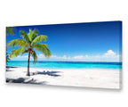 Baisuart S02250 Canvas Prints Wall Art Beach Sunset Ocean Waves Nature Pictures Stretched Canvas Wooden Framed for living Room Bedroom and Office