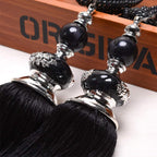 Curtain tie Backs,Curtain holdbacks, Tieback Tassel Curtains 2Pcs Black Curtain Hanging Ball Curtains Tassels Curtain Tiebacks Bandages Brushes Curtain Accessories/7 (Color : 7)