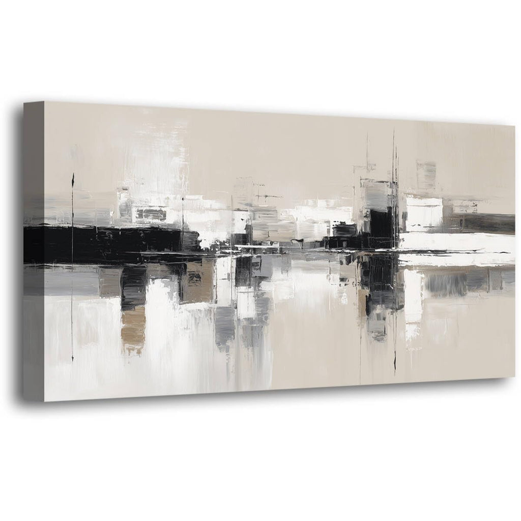 Earthy Texture Picture Print Canvas Wall Art Living Room Dining Room Office Study Bedroom Wall Decor Earthy Texture Landscape Abstract Wall Art Prints Modern Golden Brown Landscape Artwork - 20x40 in