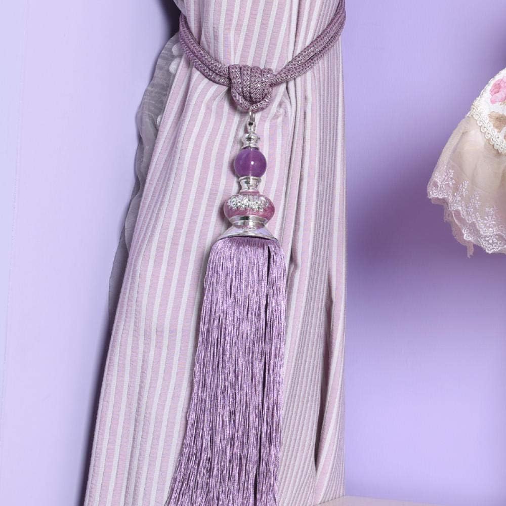 Curtain tie Backs,Curtain holdbacks, Tieback Tassel Curtains 2Pcs Black Curtain Hanging Ball Curtains Tassels Curtain Tiebacks Bandages Brushes Curtain Accessories/7 (Color : 7)