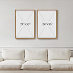 Large Framed Vintage Botanical Wall Art Set of 2, Neutral Antique Floral Canvas Painting Prints Artwork for Walls, Retro Rustic Farmhouse Flowers Pictures for Living Room Bedroom Wall Decor, 24x36 In