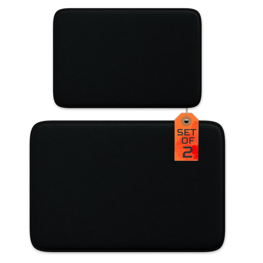 5-Piece Bathroom Rug Set - Memory Foam Bath Mats, Non-Slip, Ultra-Soft, Water Absorbent, Machine Washable Bathroom Rugs - Beige