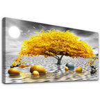 MHARTK66 Wall Decor for Living Room Large Canvas Wall Art for Bedroom Modern Office Pictures Blue Sun Beach Grass Ocean Landscape Paintings Canvas Art Prints Home Decorations