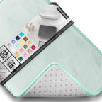 Clara Clark 3 Piece Bathroom Rugs Bath Mat Set, Velvet Memory Foam Bath Mats for Bathroom - Non-Slip, PVC Backing Bath Rugs, Washable - Dries Quickly, Grey