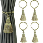 6 Pack Curtain Tie Backs Rope Tassels for Curtains Drape tiebacks Handmade Outdoor Home and Outdoor Decorative (Mix Blue, 6p)