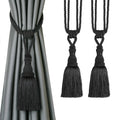 BEL AVENIR 2 Pack Curtain Tiebacks Tassel Drapery Tie-Backs Rope Handmade Holdbacks Home Office Hotel Decorative (Gold, 4 Pack)
