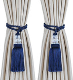 6 Pack Curtain Tiebacks with Tassel, Outdoor Elegant Decorative Curtain Holdback,Modern Rope Window Curtain Ties Backs for Draperies (6, Gold)