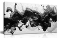 Abstract Black and White Wall Art for Living Room, Modern Minimalist Neutral Canvas Printed Painting Decorative-Picture Wall-Decor Artwork for Bedroom Dining Room Home Office, Size 40x20 Inches