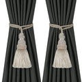 6 Pack Curtain Tie Backs Rope Tassels for Curtains Drape tiebacks Handmade Outdoor Home and Outdoor Decorative (Mix Blue, 6p)