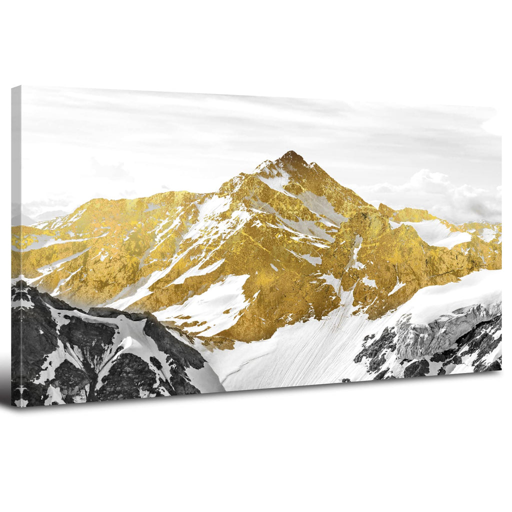 Sunset Mountain Wall Art for Living Room Nature Grand Teton Landscape Canvas Wall Decor National Park Wall Art Oxbow Bend Snake River Scenery Wyoming Painting Artwork Office Home Decoration 20x40"