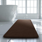 5-Piece Bathroom Rug Set - Memory Foam Bath Mats, Non-Slip, Ultra-Soft, Water Absorbent, Machine Washable Bathroom Rugs - Beige