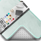 Clara Clark 3 Piece Bathroom Rugs Bath Mat Set, Velvet Memory Foam Bath Mats for Bathroom - Non-Slip, PVC Backing Bath Rugs, Washable - Dries Quickly, Grey