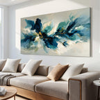 I@U Abstract Wall Art Prints Artwork For Walls Colorful Music Notes Canvas Prints Modern Wall Art For Bathroom Dining Room Bedroom Apartment Office Decorations 20x40 Inch