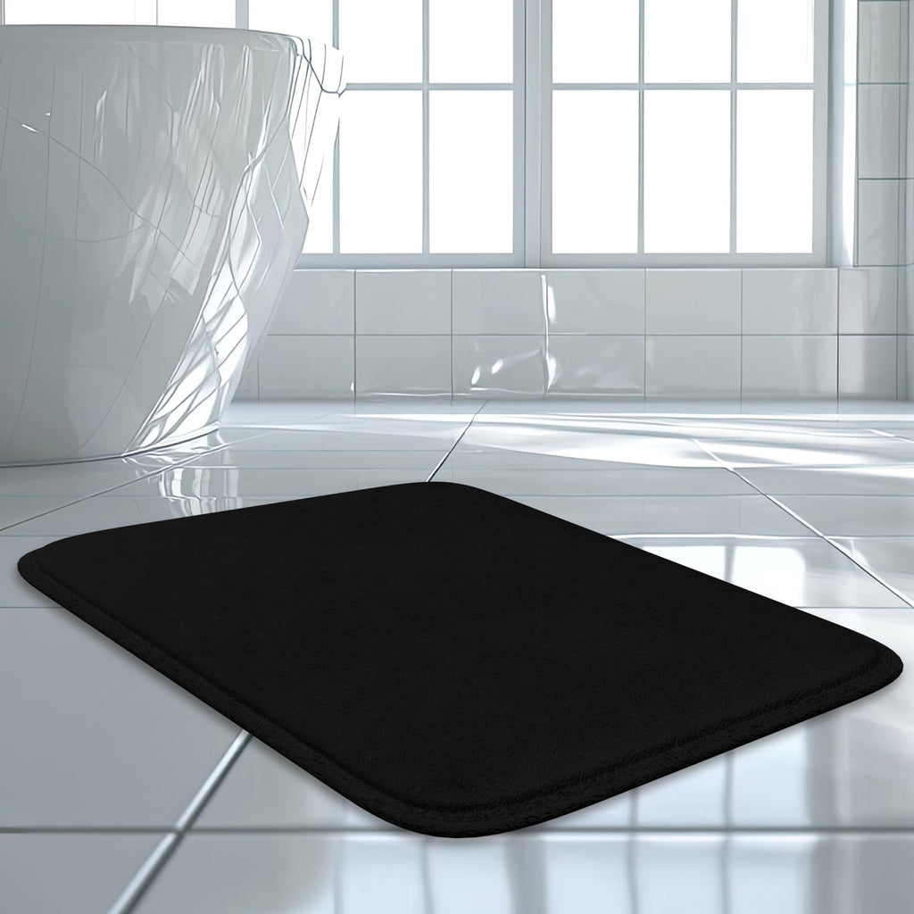5-Piece Bathroom Rug Set - Memory Foam Bath Mats, Non-Slip, Ultra-Soft, Water Absorbent, Machine Washable Bathroom Rugs - Beige