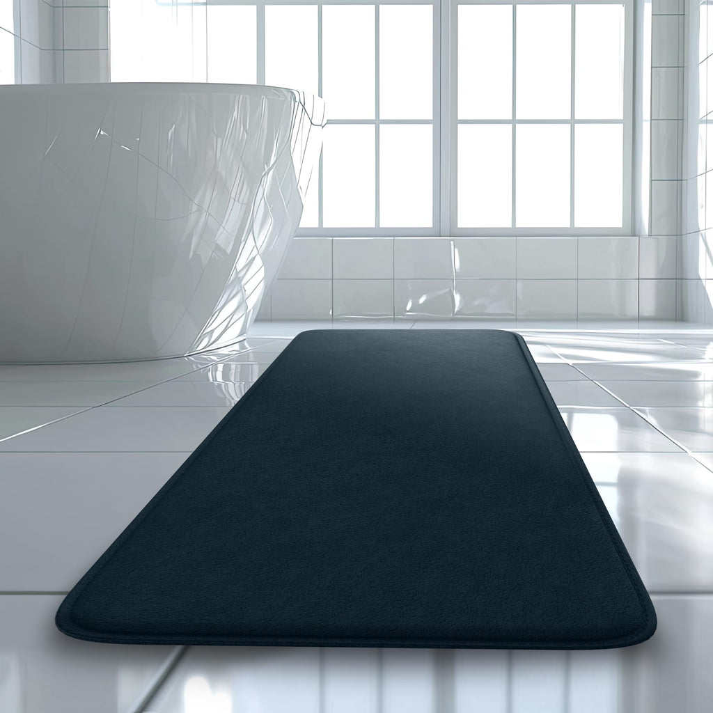 5-Piece Bathroom Rug Set - Memory Foam Bath Mats, Non-Slip, Ultra-Soft, Water Absorbent, Machine Washable Bathroom Rugs - Beige