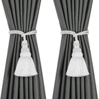 6 Pack Curtain Tie Backs Rope Tassels for Curtains Drape tiebacks Handmade Outdoor Home and Outdoor Decorative (Mix Blue, 6p)