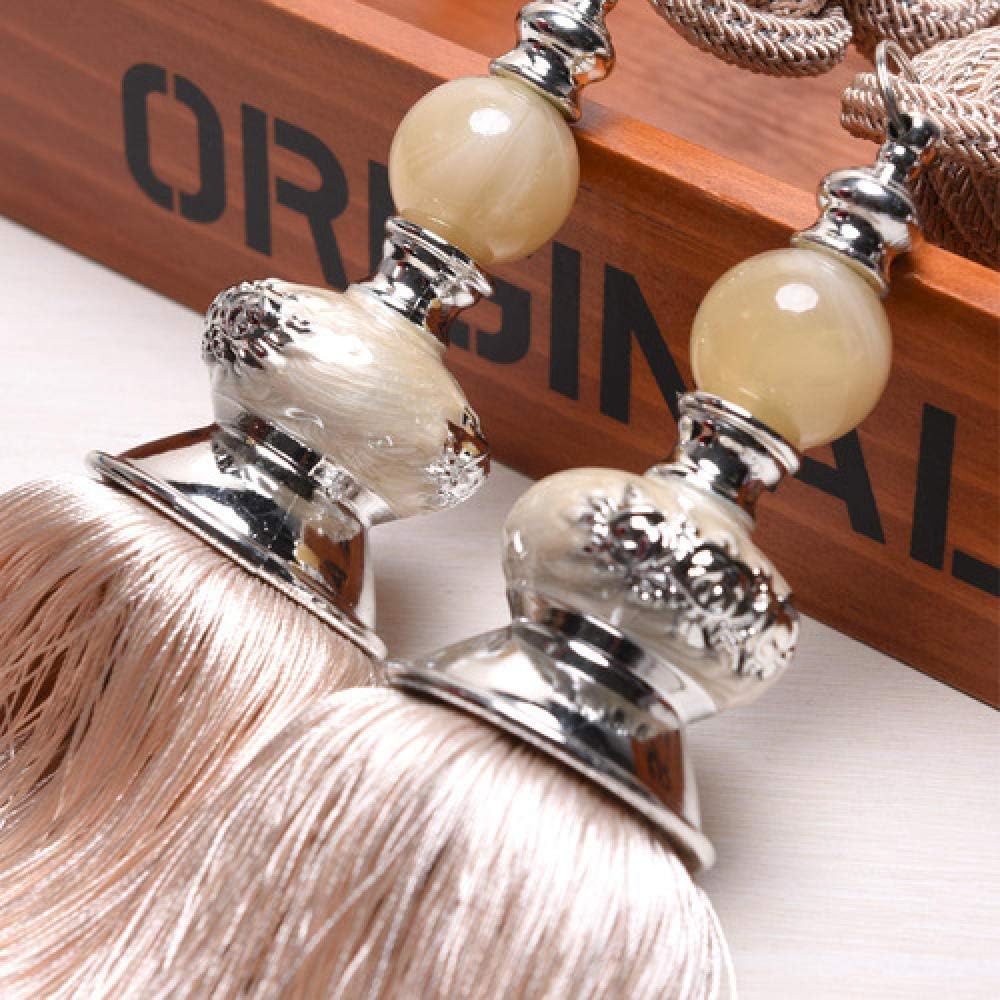 Curtain tie Backs,Curtain holdbacks, Tieback Tassel Curtains 2Pcs Black Curtain Hanging Ball Curtains Tassels Curtain Tiebacks Bandages Brushes Curtain Accessories/7 (Color : 7)