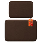 5-Piece Bathroom Rug Set - Memory Foam Bath Mats, Non-Slip, Ultra-Soft, Water Absorbent, Machine Washable Bathroom Rugs - Beige