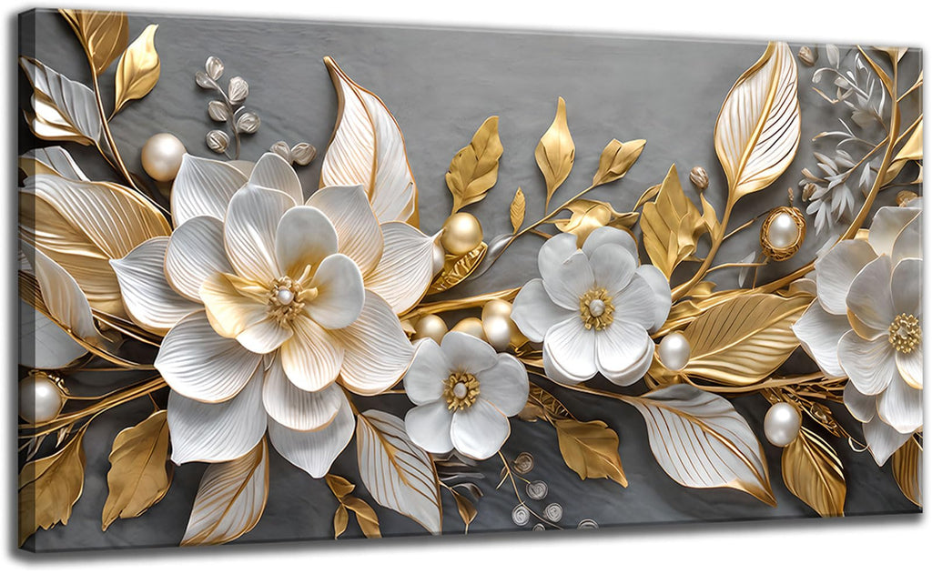 Large Living Eucalyptus Leaf Canvas Wall Art Teal White Botanical Abstract Decor painting Pictures Modern Nordic Plant Flowers Posters Prints for Bathroom Bedroom Office Hallway Home Decoration