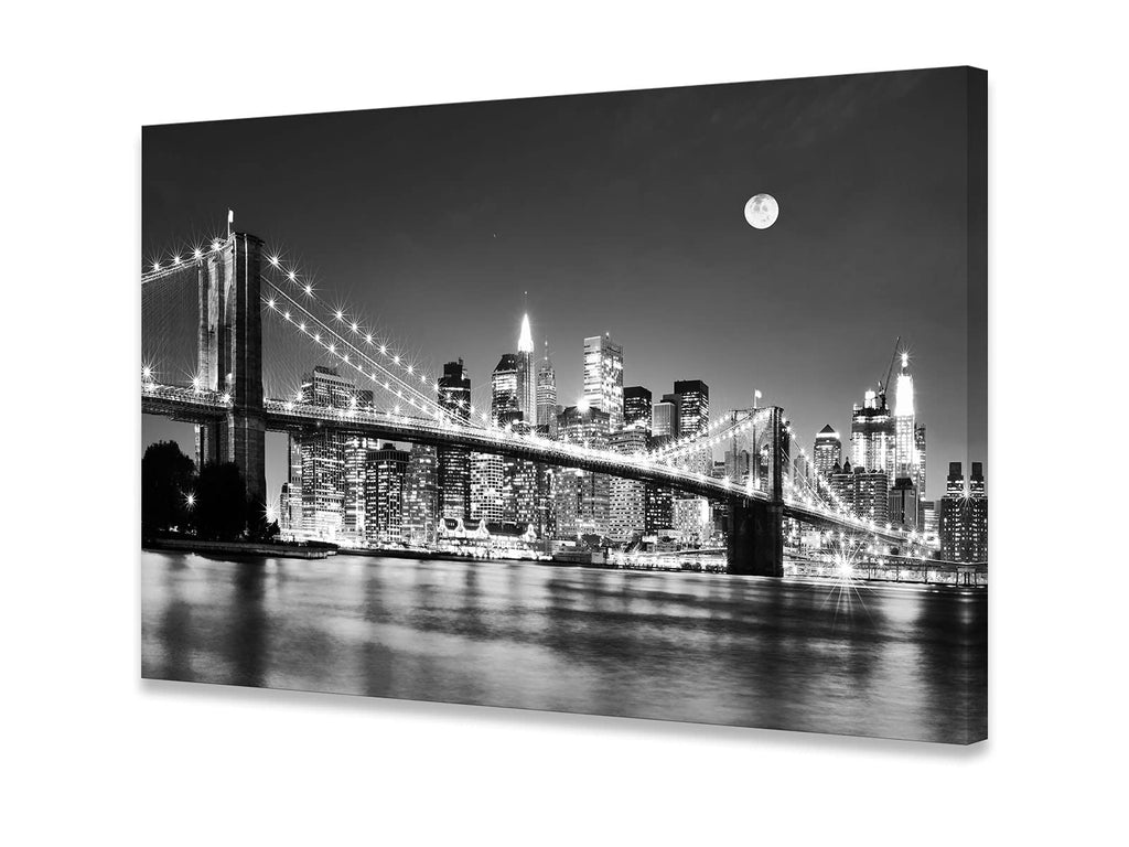 Baisuart S02250 Canvas Prints Wall Art Beach Sunset Ocean Waves Nature Pictures Stretched Canvas Wooden Framed for living Room Bedroom and Office