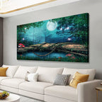 Earthy Texture Picture Print Canvas Wall Art Living Room Dining Room Office Study Bedroom Wall Decor Earthy Texture Landscape Abstract Wall Art Prints Modern Golden Brown Landscape Artwork - 20x40 in