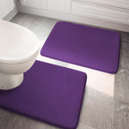YIHOUSE Bathroom Rug Set 5 Piece, Memory Foam Bath Mat Set, Super Absorbent Bath Mats for Floor - Non-Slip & Washable Bathroom Rugs - Dry Quickly Bath Rugs, Dark Blue