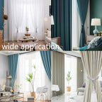 BEL AVENIR 2 Pack Curtain Tiebacks Tassel Drapery Tie-Backs Rope Handmade Holdbacks Home Office Hotel Decorative (Gold, 4 Pack)