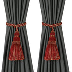 6 Pack Curtain Tie Backs Rope Tassels for Curtains Drape tiebacks Handmade Outdoor Home and Outdoor Decorative (Mix Blue, 6p)