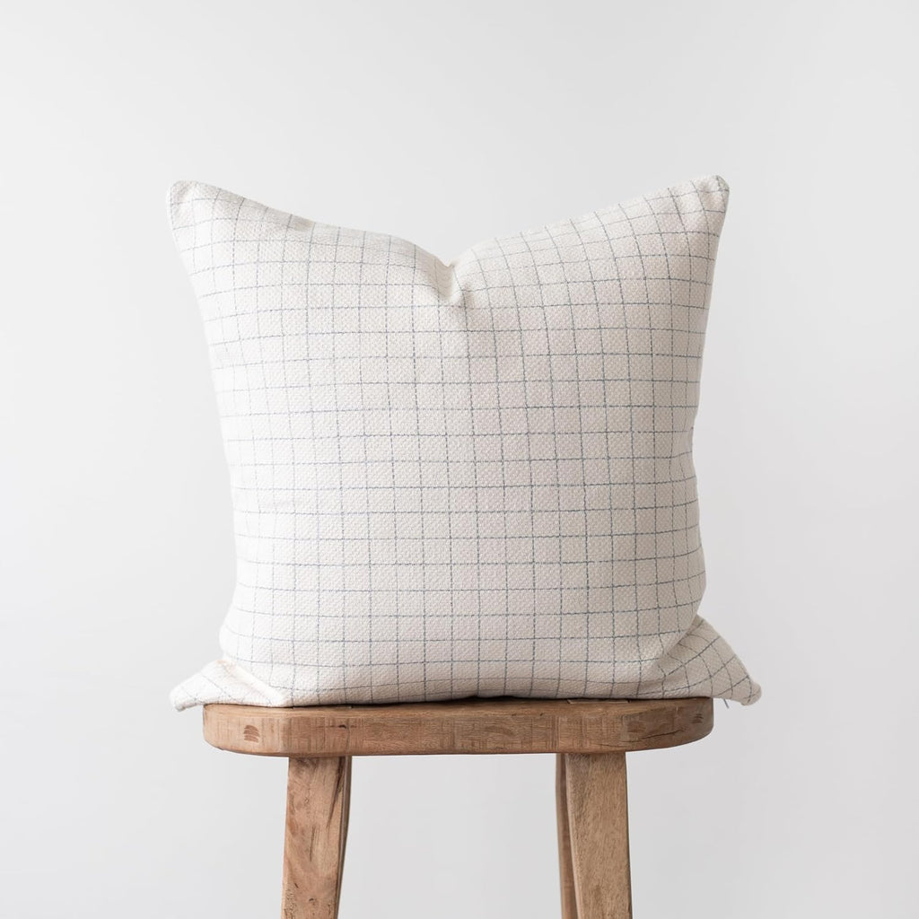 Woven Nook - Modern & Luxurious 22" x 22" Decorative Boho Throw Pillow Covers - Durable Quality & Machine Washable - 100% Cotton Canvas - Wells Set - 4 Pack (22x22)