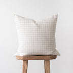 Woven Nook - Modern & Luxurious 22" x 22" Decorative Boho Throw Pillow Covers - Durable Quality & Machine Washable - 100% Cotton Canvas - Wells Set - 4 Pack (22x22)