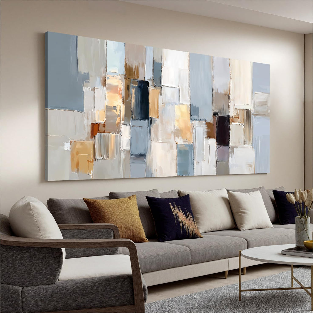 I@U Abstract Wall Art Prints Artwork For Walls Colorful Music Notes Canvas Prints Modern Wall Art For Bathroom Dining Room Bedroom Apartment Office Decorations 20x40 Inch