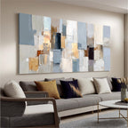 I@U Abstract Wall Art Prints Artwork For Walls Colorful Music Notes Canvas Prints Modern Wall Art For Bathroom Dining Room Bedroom Apartment Office Decorations 20x40 Inch