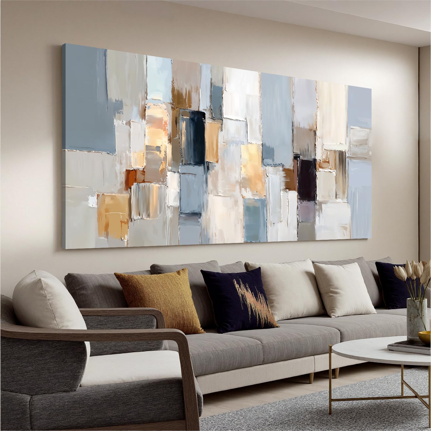 I@U Abstract Wall Art Prints Artwork For Walls Colorful Music Notes Canvas Prints Modern Wall Art For Bathroom Dining Room Bedroom Apartment Office Decorations 20x40 Inch