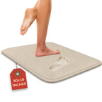 5-Piece Bathroom Rug Set - Memory Foam Bath Mats, Non-Slip, Ultra-Soft, Water Absorbent, Machine Washable Bathroom Rugs - Beige