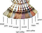 2Pcs Curtain Tiebacks Tassel Tie-Backs, Elegant Curtain Tie Backs Holdbacks for Decor-Light Coffee