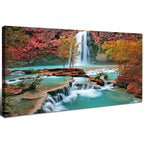 Sunset Mountain Wall Art for Living Room Nature Grand Teton Landscape Canvas Wall Decor National Park Wall Art Oxbow Bend Snake River Scenery Wyoming Painting Artwork Office Home Decoration 20x40"
