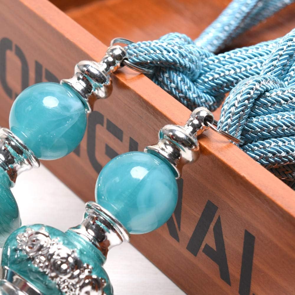 Curtain tie Backs,Curtain holdbacks, Tieback Tassel Curtains 2Pcs Black Curtain Hanging Ball Curtains Tassels Curtain Tiebacks Bandages Brushes Curtain Accessories/7 (Color : 7)