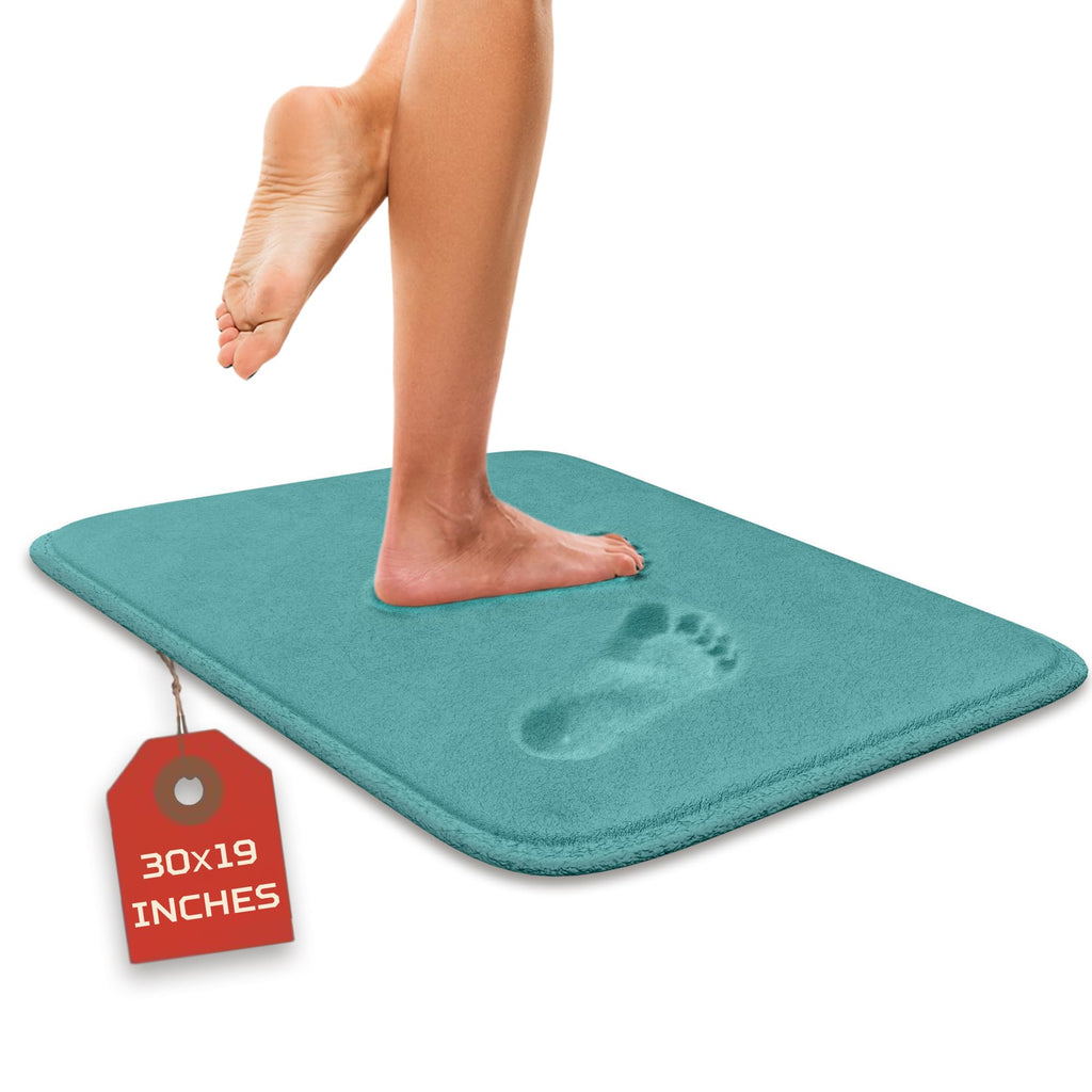 5-Piece Bathroom Rug Set - Memory Foam Bath Mats, Non-Slip, Ultra-Soft, Water Absorbent, Machine Washable Bathroom Rugs - Beige