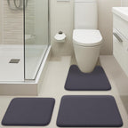 5-Piece Bathroom Rug Set - Memory Foam Bath Mats, Non-Slip, Ultra-Soft, Water Absorbent, Machine Washable Bathroom Rugs - Beige