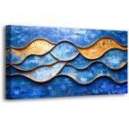 Earthy Texture Picture Print Canvas Wall Art Living Room Dining Room Office Study Bedroom Wall Decor Earthy Texture Landscape Abstract Wall Art Prints Modern Golden Brown Landscape Artwork - 20x40 in