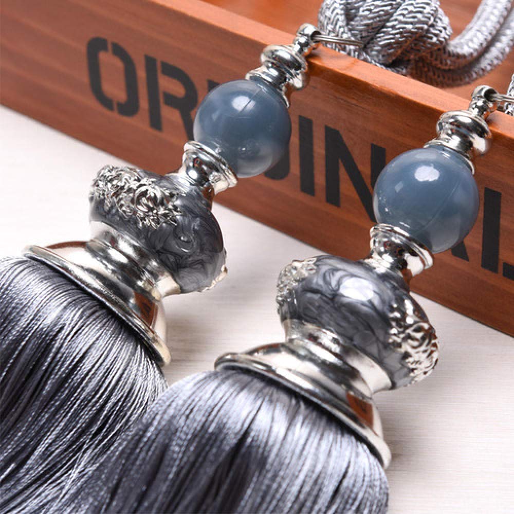Curtain tie Backs,Curtain holdbacks, Tieback Tassel Curtains 2Pcs Black Curtain Hanging Ball Curtains Tassels Curtain Tiebacks Bandages Brushes Curtain Accessories/7 (Color : 7)