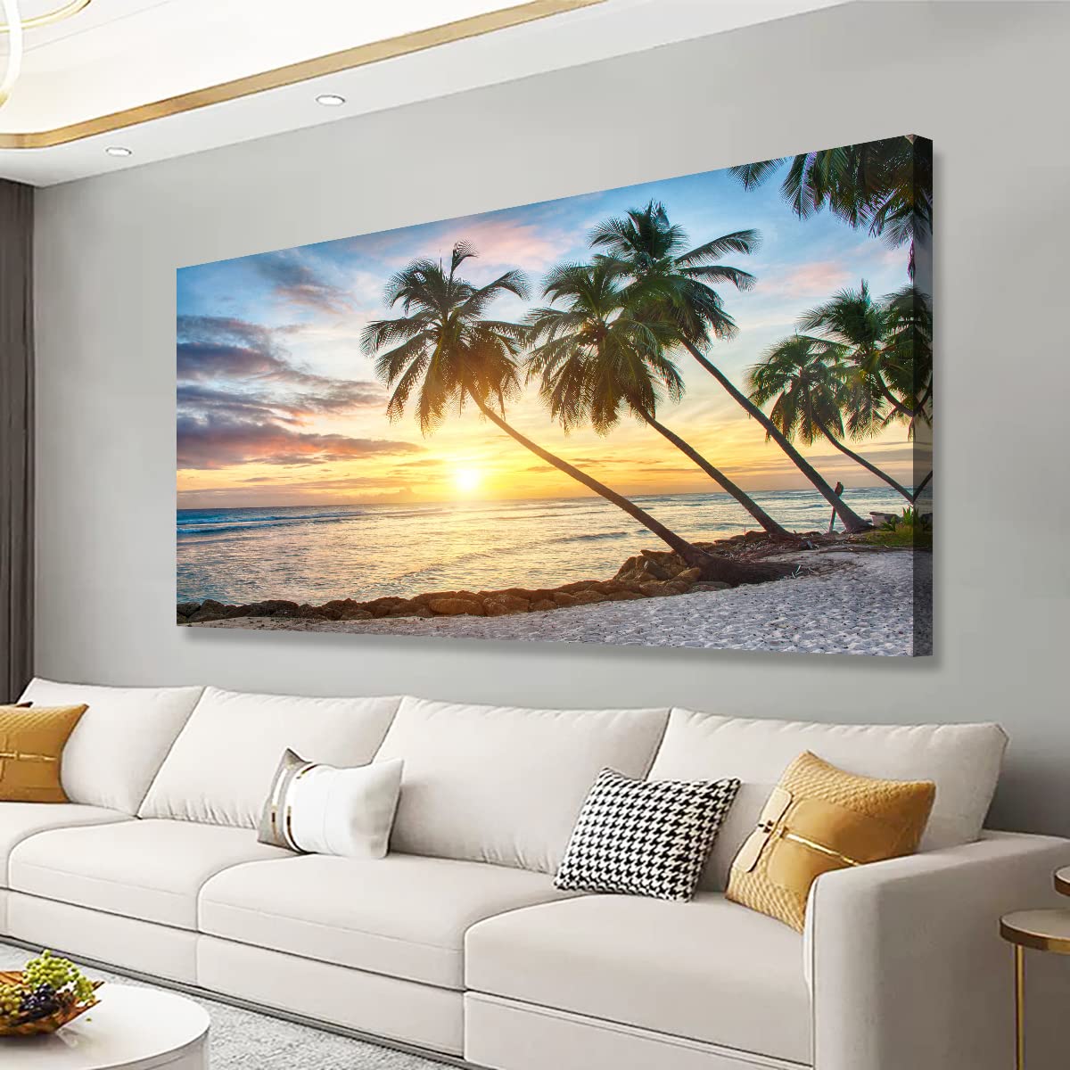 Earthy Texture Picture Print Canvas Wall Art Living Room Dining Room Office Study Bedroom Wall Decor Earthy Texture Landscape Abstract Wall Art Prints Modern Golden Brown Landscape Artwork - 20x40 in