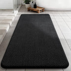 YIHOUSE Bathroom Rugs Set 5 Piece, Extra Soft Absorbent Chenille Bath Mats & U-Shaped Contour Toilet Rug, Non Slip Machine Washable Bath Mat for Shower Tub Sink, Beige