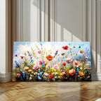 SERIMINO Large Wall Art for Living Room Canvas Prints, Farmhouse Nature Floral Botanical Wall Decor, Colorful Flower Market Modern Home Decor Oil Paintings Bathroom Decor Aesthetic 20"X40"